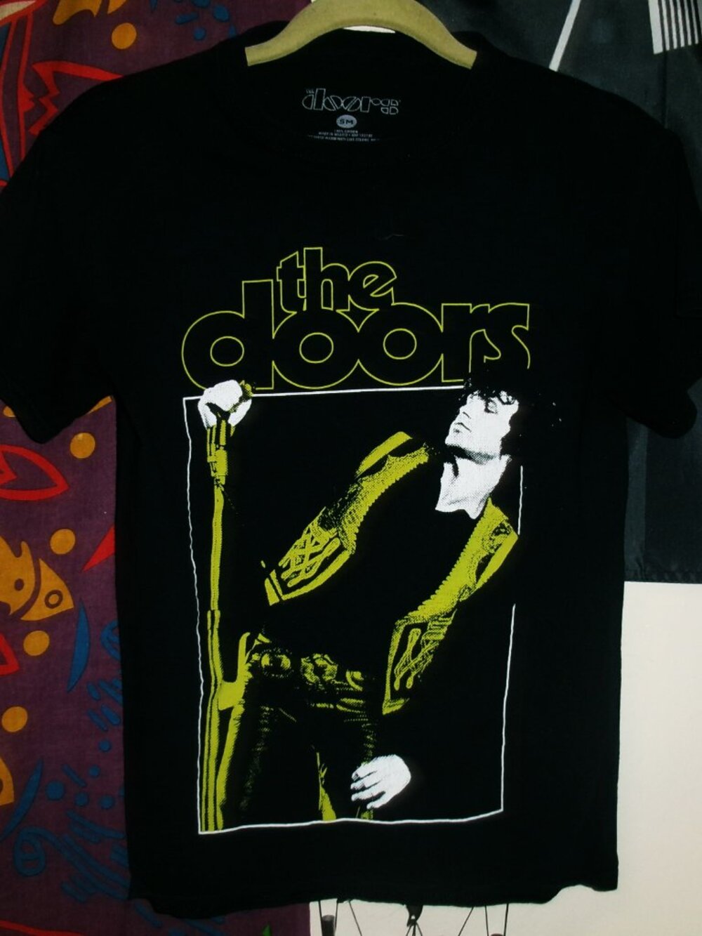 jim morrison & doors hollywood bowl 1968 official w/m unisex s m tee - poet